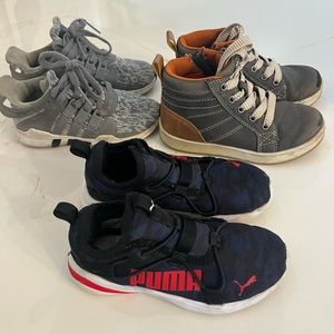 2 boys shoes Nike adidas